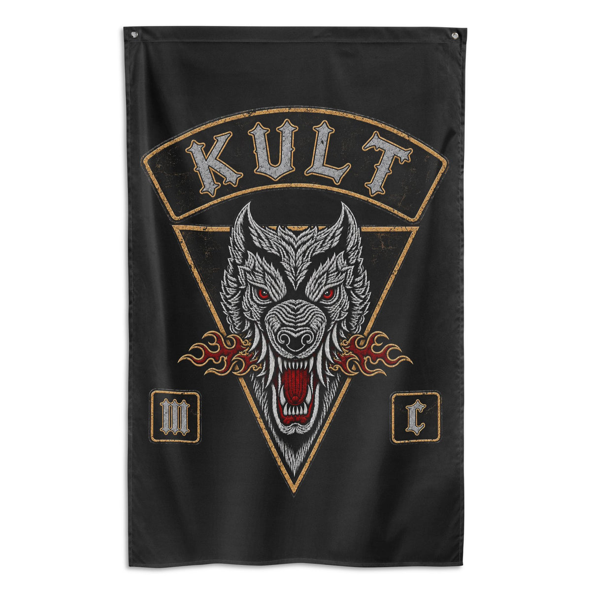 Kult MC Distressed Banner Flag