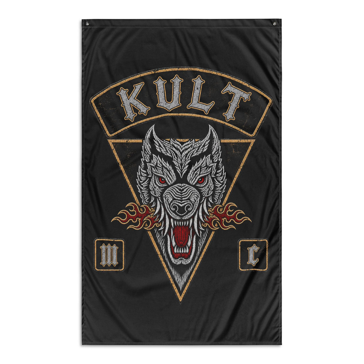 Kult MC Distressed Banner Flag