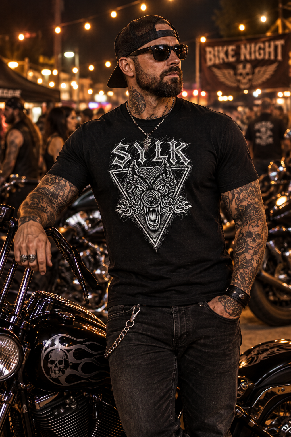 Kult Support Scribble Black Tee