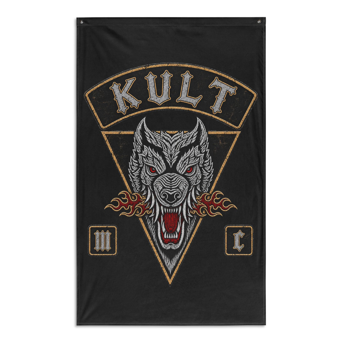 Kult MC Distressed Banner Flag