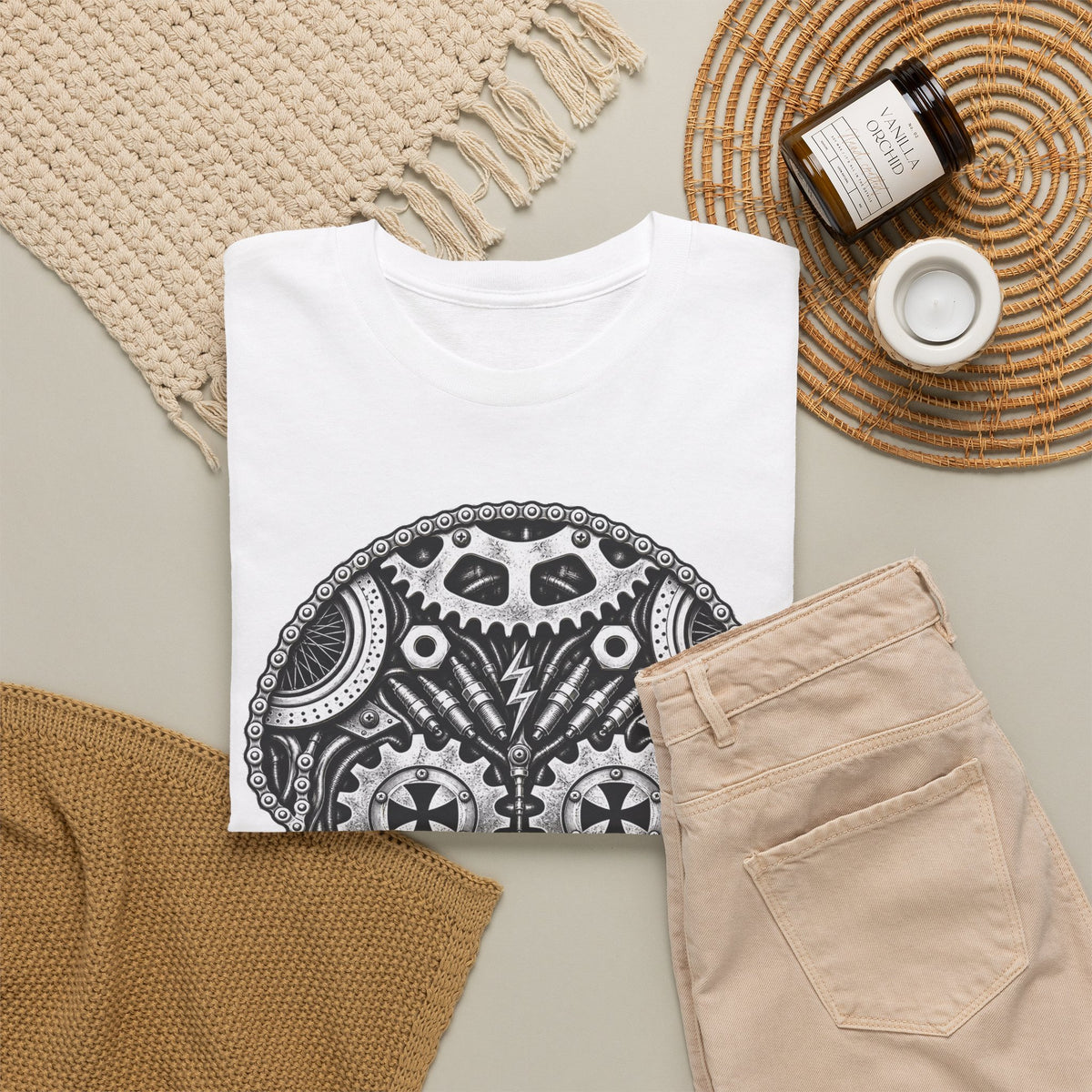 Biker skull Tee