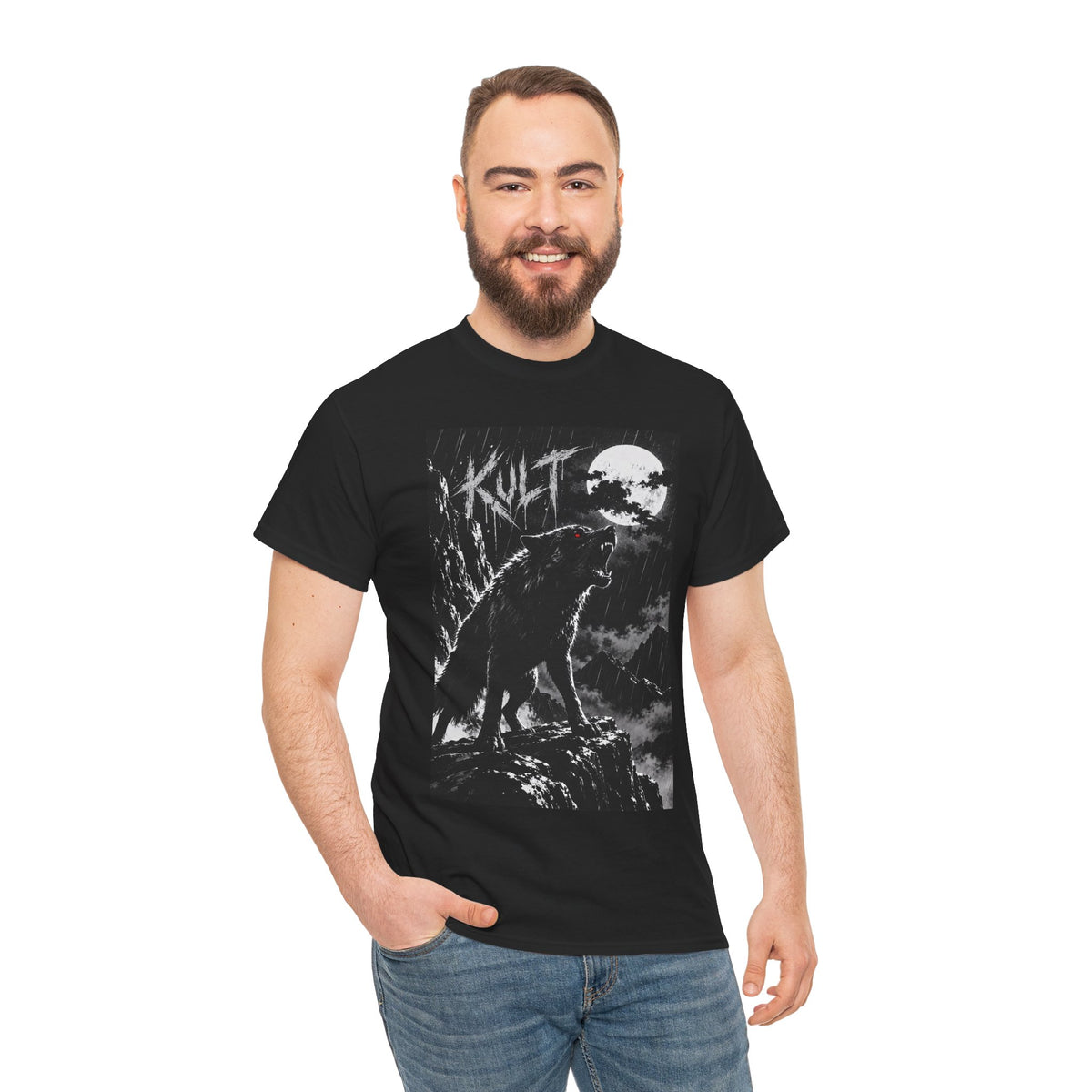 Kult Wolf Moon T‑Shirt