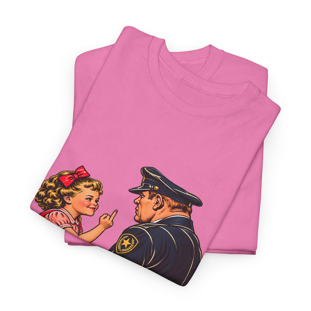 T-Shirt — Vintage Girl Graphic “My Mommy Told Me Not to Talk to Bastards”